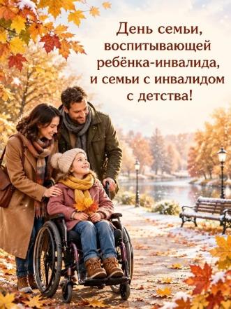 25 октября - День семьи, воспитывающей ребёнка-инвалида и семьи с инвалидом с детства