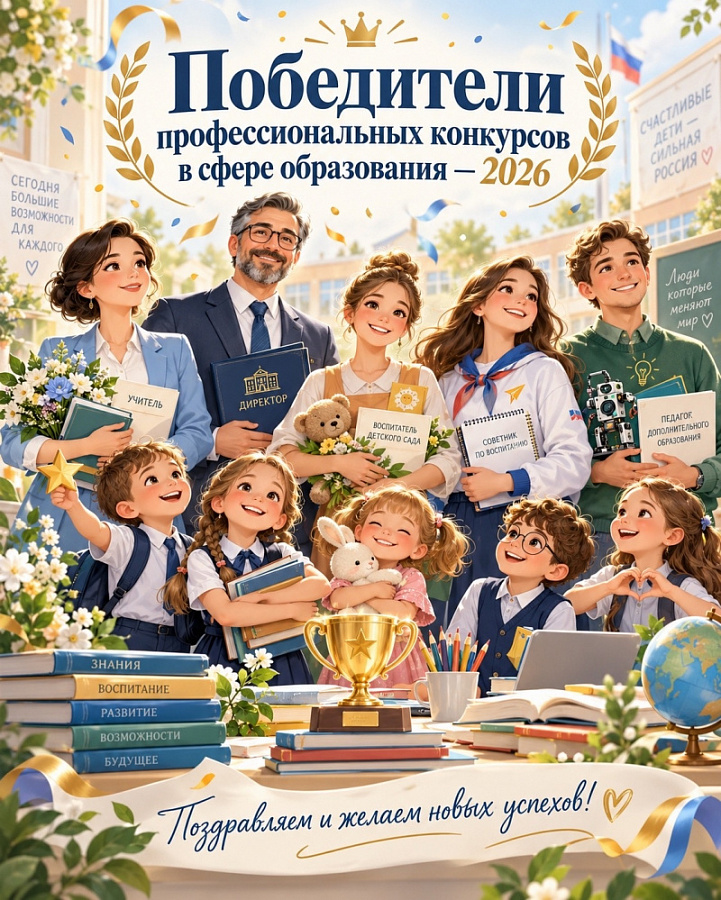 Стали известны имена победителей главных профессиональных конкурсов в сфере образования — 2026! 